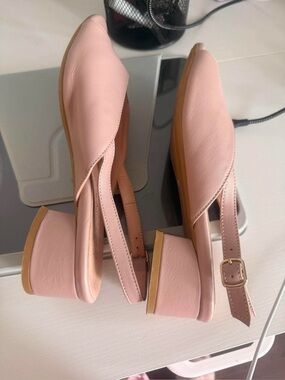 Soffice Sogno Shoes made in Italy Women's Blush Pink Slingback Sandals